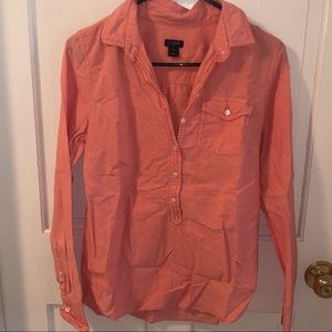 {J.Crew} Coral Button Down Shirt